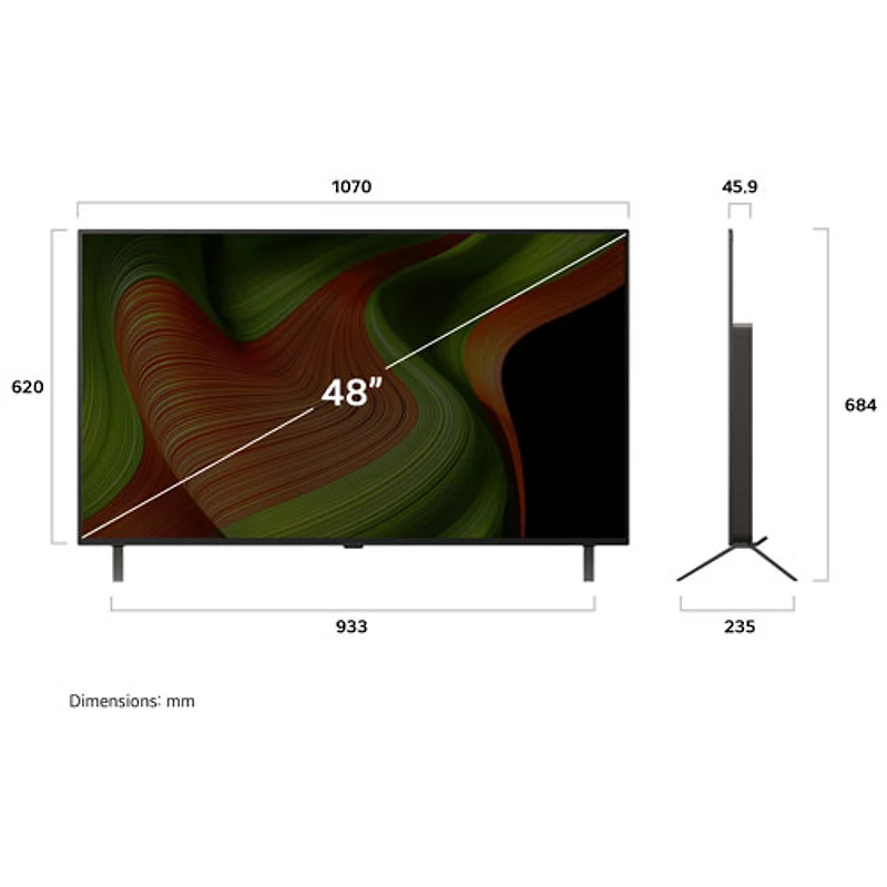 LG 48" B5 4K UHD HDR OLED Smart TV (OLED48B5PUA) - 2025 - Only at Best Buy