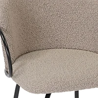 !Nspire Kalani Contemporary Counter Height Swivel Barstool - Set of 2 - Warm Grey