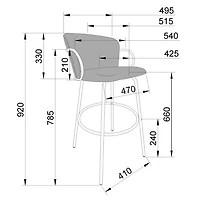 !Nspire Kalani Contemporary Counter Height Swivel Barstool - Set of 2 - Warm Grey