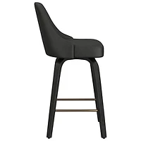 !NSpire Oakley Contemporary Counter Height Swivel Barstool - Set of 2 - Charcoal