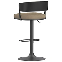 !NSpire Kazan Contemporary Adjustable Height Air-Lift Barstool - Set of 2 - Dark Beige