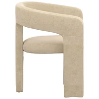 Chaise de salle à manger contemporaine en tissu Amara de !Nspire - Ensemble de 2 - Beige