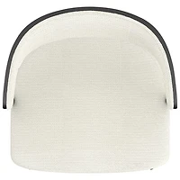 Chaise de salle à manger contemporaine en tissu Kazan de !Nspire - Ensemble de 2 - Ivoire