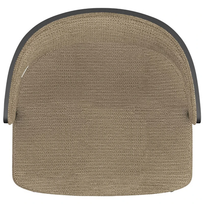 Chaise de salle à manger contemporaine en tissu Kazan de !Nspire - Ensemble de 2 - Beige foncé