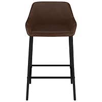 Tabouret de bar contemporain à hauteur de comptoir Baily de !Nspire - Ensemble de 2 - Brun