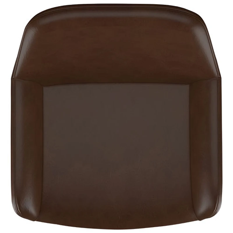 Tabouret de bar contemporain à hauteur de comptoir Baily de !Nspire - Ensemble de 2 - Brun