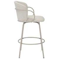 !NSpire Kalani Contemporary Counter Height Swivel Barstool - Set of 2 - Beige