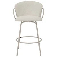 !NSpire Kalani Contemporary Counter Height Swivel Barstool - Set of 2 - Beige