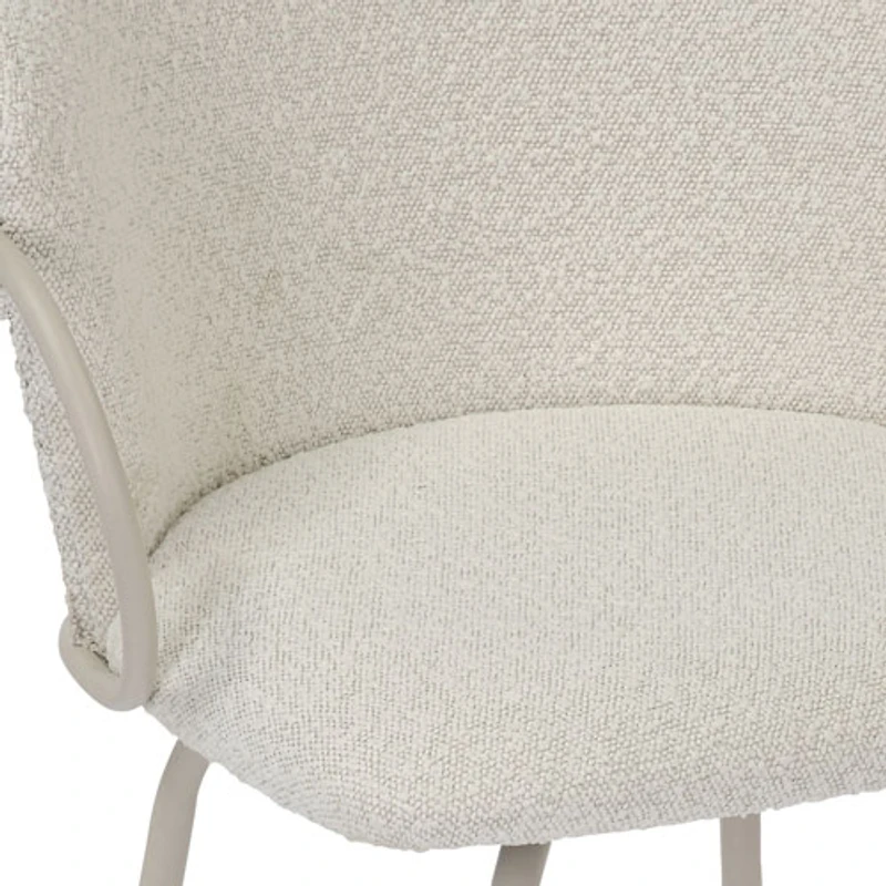 Tabouret de bar contemporain pivotant à hauteur de comptoir Kalani de !NSpire - Ensemble de 2 - Beige