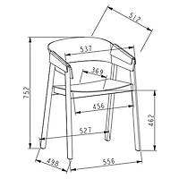 Chaise de salle à manger contemporaine de qualité commerciale Mateo de !Nspire - Ensemble de 2 - Noir