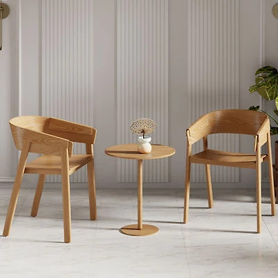 !Nspire Mateo Contract Grade Contemporary Dining Chair - Set of 2 - Natural