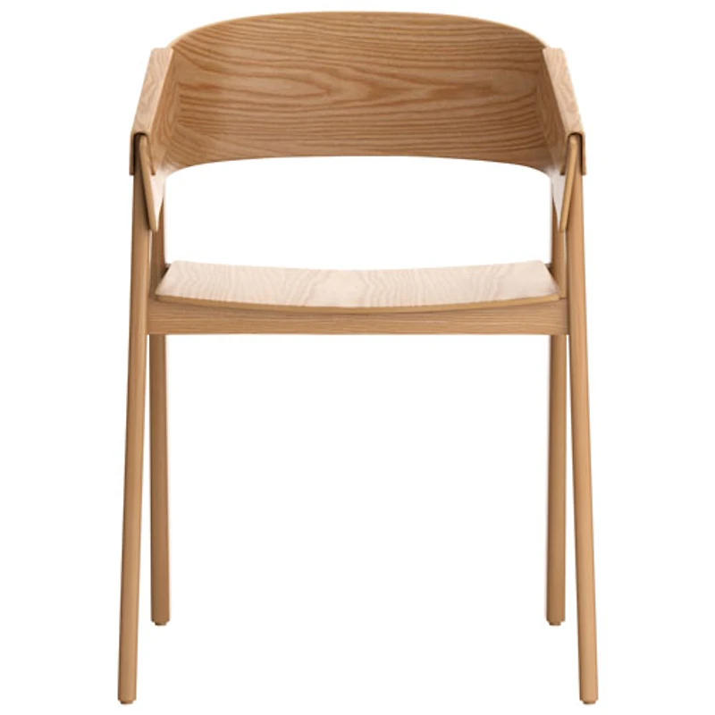 !Nspire Mateo Contract Grade Contemporary Dining Chair - Set of 2 - Natural
