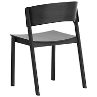 Chaise de salle à manger contemporaine de qualité commerciale Elias de !Nspire - Ensemble de 2 - Noir