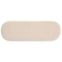 !Nspire Contemporary Boucle Polyester Oval Bench - Cream