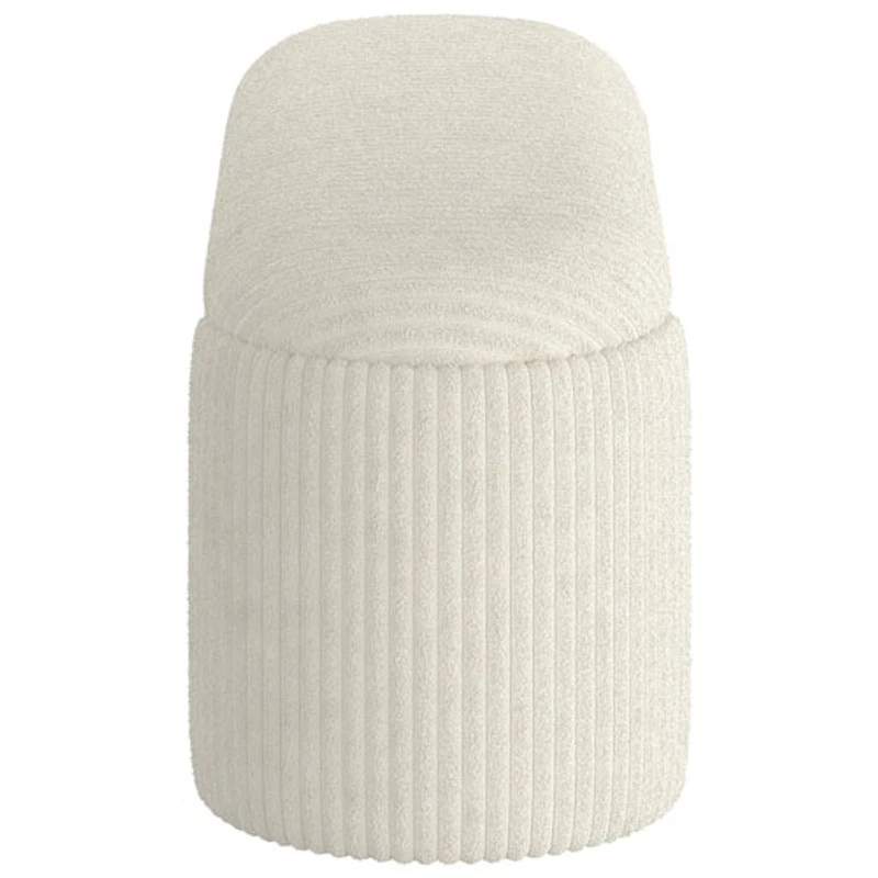 Pouf/Banc en tissu Inspire - Ivoire