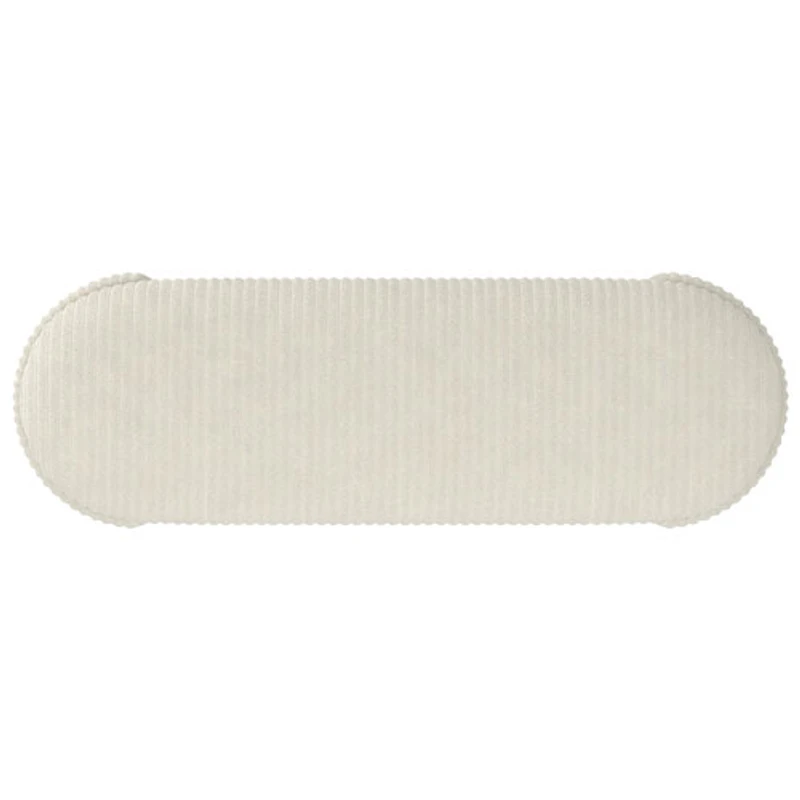Pouf/Banc en tissu Inspire - Ivoire