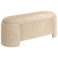 Pouf/Banc en tissu Inspire - Beige foncé