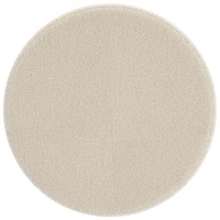 !Nspire Round Fabric Swivel Ottoman - Cream