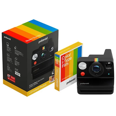 Polaroid Now+ (Plus) Gen3 Instant Camera with Film Pack - Black