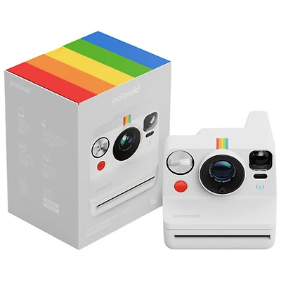 Appareil photo instantané de 3e génération Now+ (Plus) de Polaroid - Blanc