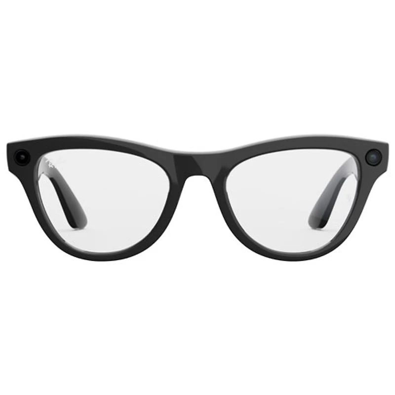 Ray-Ban | Meta Skyler (Gen 1) Glasses with AI, Photo, Video, Audio & Messaging - Shiny Black/Clear
