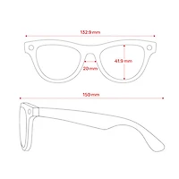 Ray-Ban | Meta Skyler (Gen 1) Glasses with AI, Photo, Video, Audio & Messaging - Shiny Black/Clear