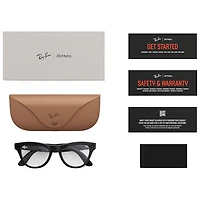 Ray-Ban | Meta Skyler (Gen 1) Glasses with AI, Photo, Video, Audio & Messaging - Shiny Black/Clear