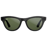 Ray-Ban | Meta Skyler (Gen 1) Glasses with AI, Photo, Video, Audio & Messaging - Shiny Black/G15 Green
