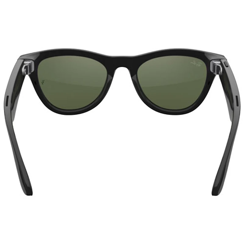 Ray-Ban | Meta Skyler (Gen 1) Glasses with AI, Photo, Video, Audio & Messaging - Shiny Black/G15 Green