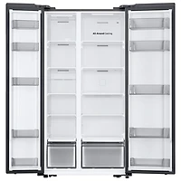 Réfrigérateur à congélateur juxtaposé 20 pi³ 36 po de Samsung (RS20DG4000M9AA) - Aspect acier inoxydable