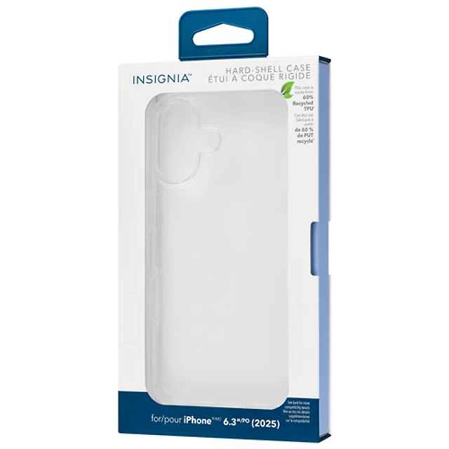 Insignia Fitted Hard Shell Case for iPhone 17 Clear Only at