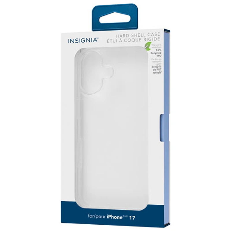 Étui rigide ajusté d'Insignia pour iPhone 17 - Transparent - Exclusivité de Best Buy