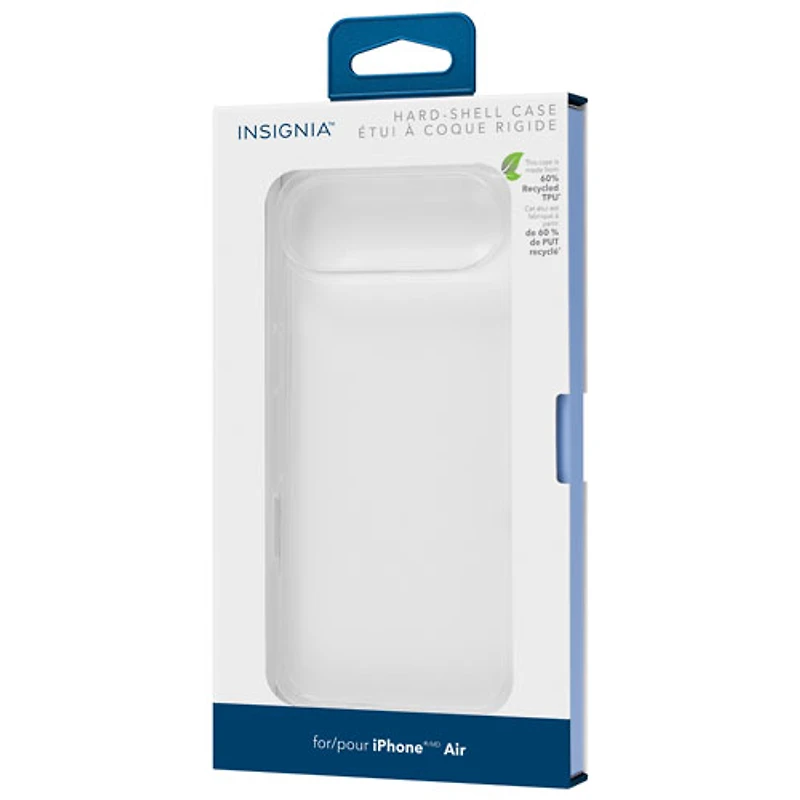 Étui rigide ajusté d'Insignia pour iPhone Air - Transparent - Exclusivité de Best Buy