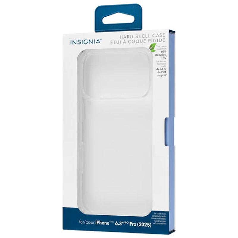 Insignia Fitted Hard Shell Case for iPhone 17 Pro - Clear - Only at Best Buy