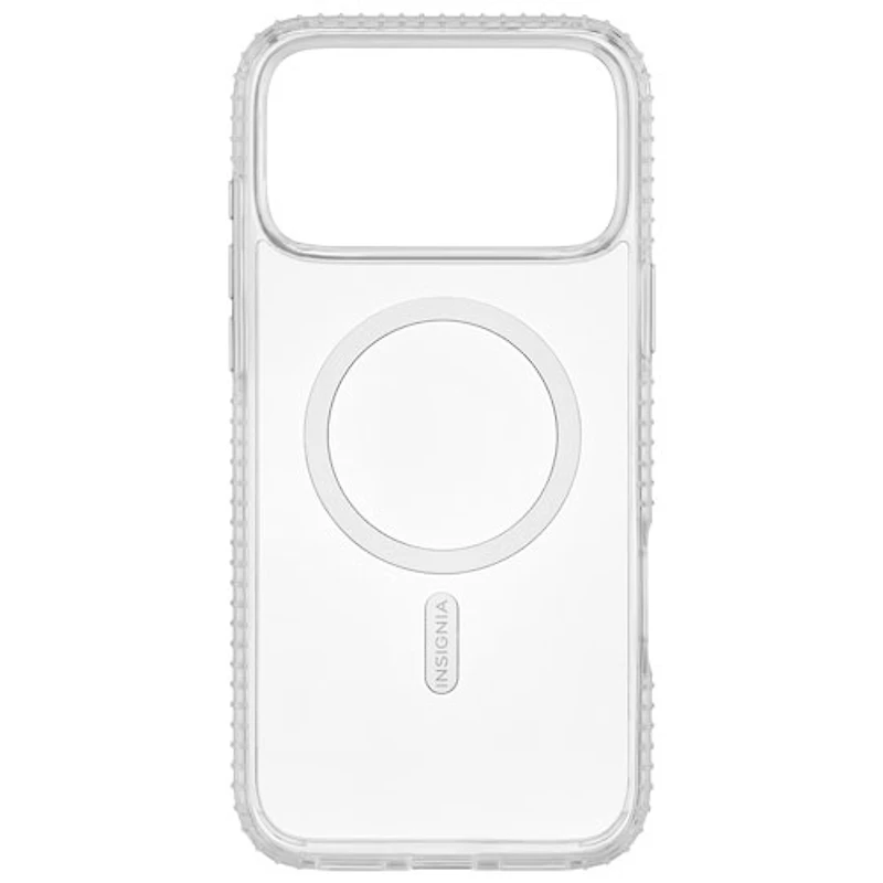 Insignia Fitted Hard Shell Case with MagSafe for iPhone 17 Pro Max - Clear - Only at Best Buy