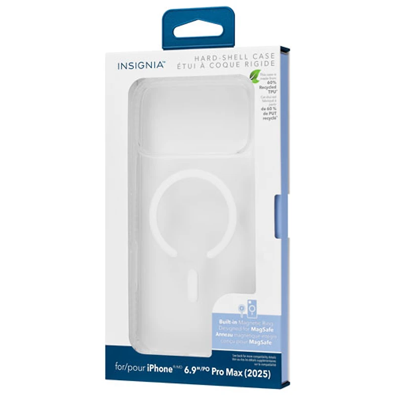 Insignia Fitted Hard Shell Case with MagSafe for iPhone 17 Pro Max - Clear - Only at Best Buy