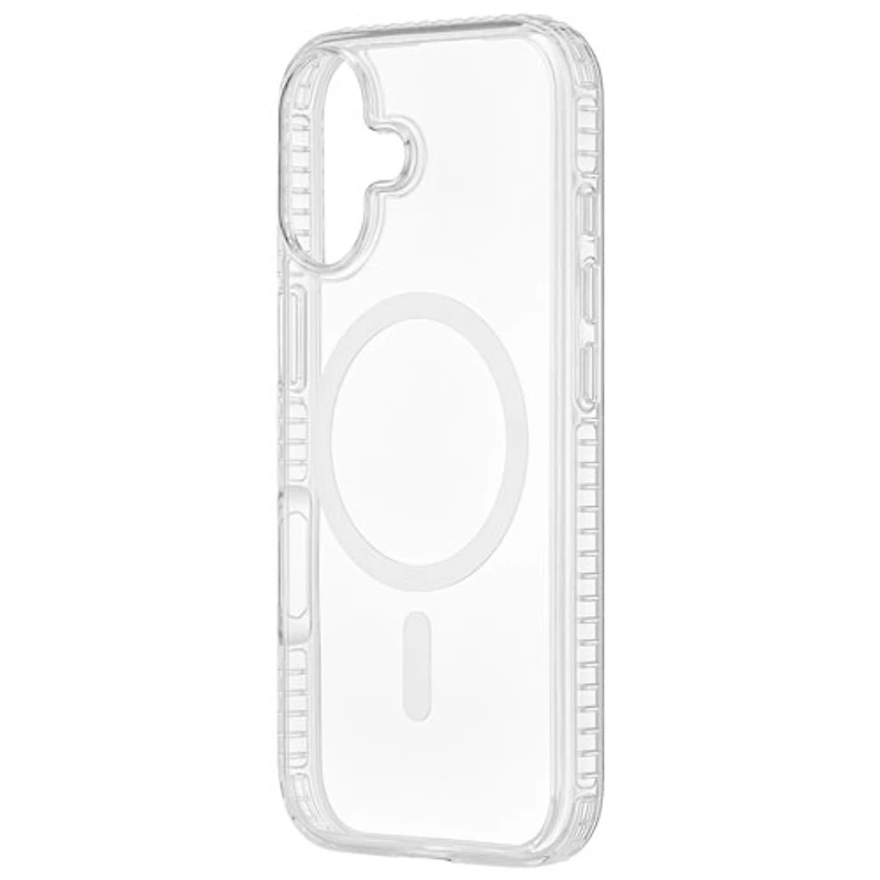 Insignia Fitted Hard Shell Case with MagSafe for iPhone 17 - Clear - Only at Best Buy
