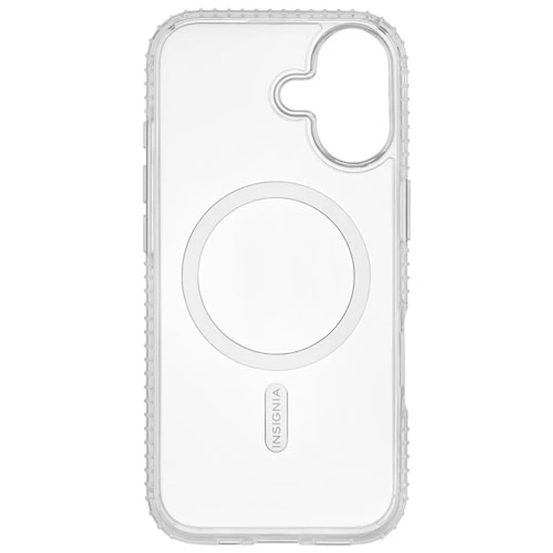 Insignia Fitted Hard Shell Case with MagSafe for iPhone 17 - Clear - Only at Best Buy