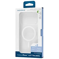 Insignia Fitted Hard Shell Case with MagSafe for iPhone 17 Pro - Clear - Only at Best Buy