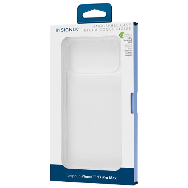 Étui rigide ajusté d'Insignia pour iPhone 17 Pro Max - Transparent - Exclusivité de Best Buy