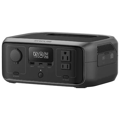 Station d'alimentation portative RIVER 3 d'EcoFlow - 300 W/245 Wh