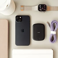 LOGiiX Vibrance Piston Power 5000 mAh Power Bank with MagSafe - Black