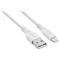 Insignia 1.2m (3.9 ft.) Braided USB-A to Lightning Cable (NS-MCA4AL2-C) - 2 Pack - White - Only at Best Buy
