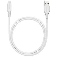 Insignia 1.2m (3.9 ft.) Braided USB-A to Lightning Cable (NS-MCA4AL2-C) - 2 Pack - White - Only at Best Buy