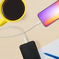 Best Buy Essentials 3m (9.8 ft.) Braided USB-C to USB-C Cable (BE-MCA10CCW-C) - White - Only at Best Buy