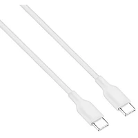 Best Buy Essentials 1.8m (6 ft.) USB-C to USB-C Braided Cable - White