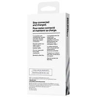 Câble tissé USB-C à USB-C de 1,8 m (6 pi) Best Buy Essentials - Blanc
