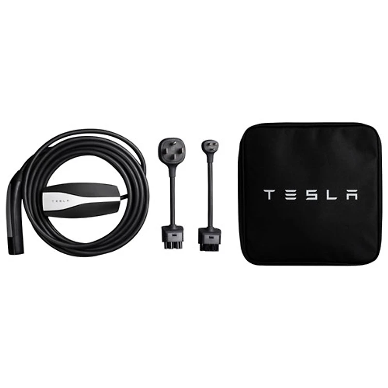 Tesla - Mobile Connector Portable Electric Vehicle (EV) Charger - 20' - Black - Exclusive Retail Partner