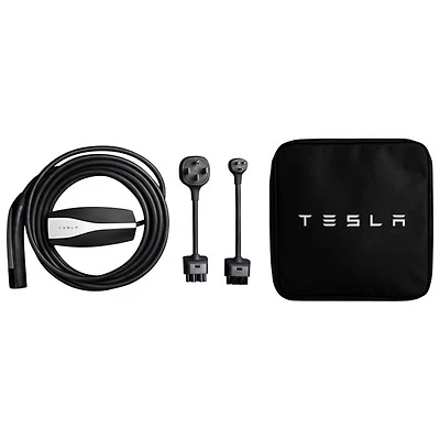 Chargeur de véhicule électrique portatif à connecteur mobile de Tesla - 20 pi - Noir - Partenaire de détail exclusif