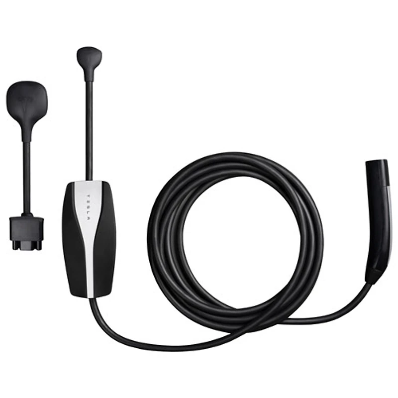 Tesla - Mobile Connector Portable Electric Vehicle (EV) Charger - 20' - Black - Exclusive Retail Partner